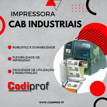 Impressoras de etiquetas industriais CAB
